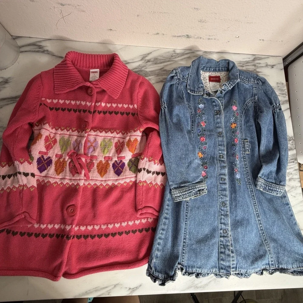 VTG Gymboree & Arizona Long Sleeve Dresses SZ 4 Small 90s Y2K Floral Cottagecore